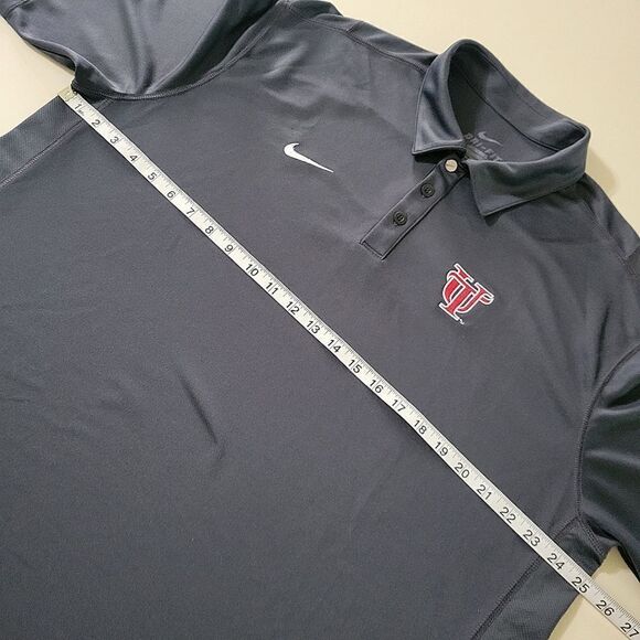 Nike Men's Anthracite Dri-FIT Reckoning Polo Short Sleeve University of Tampa - Picture 5 of 14
